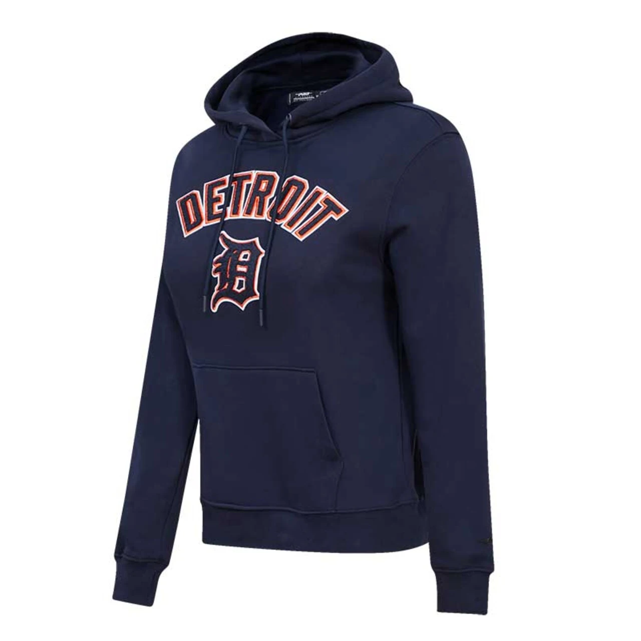 Women's Detroit Tigers Pro Standard Navy Classic Fleece Pullover Hoodie - Image 2