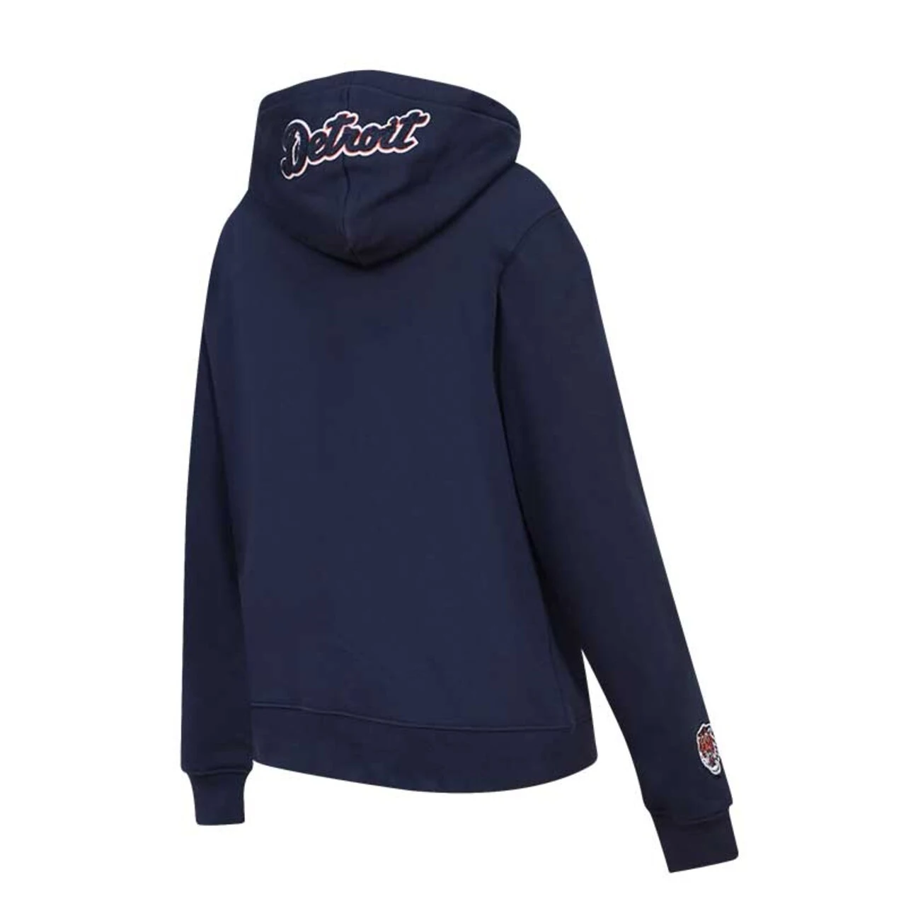 Women's Detroit Tigers Pro Standard Navy Classic Fleece Pullover Hoodie - Image 3