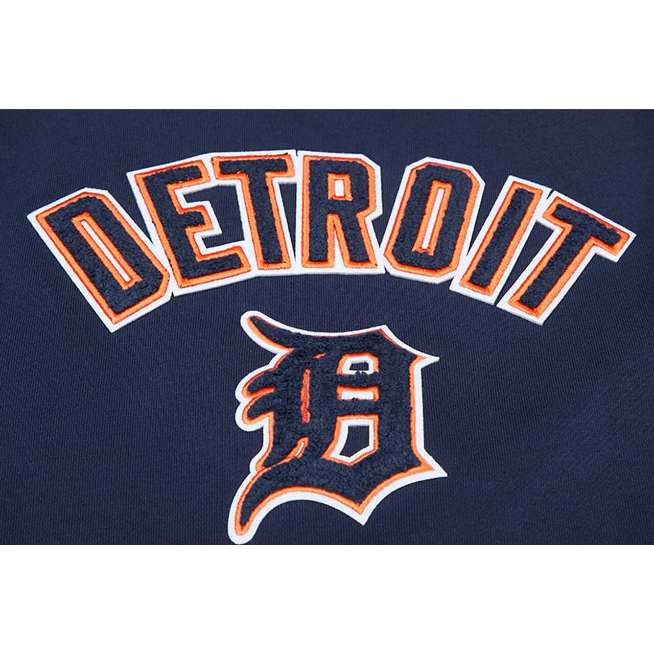 Women's Detroit Tigers Pro Standard Navy Classic Fleece Pullover Hoodie - Image 4