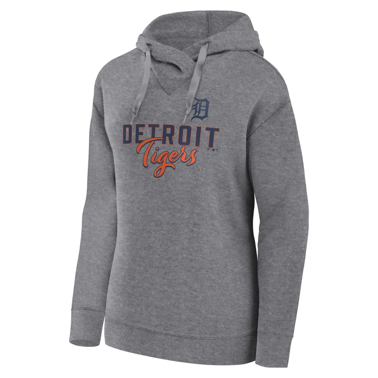 Women's Detroit Tigers Profile Heather Gray Plus Size Pullover Hoodie - Image 2