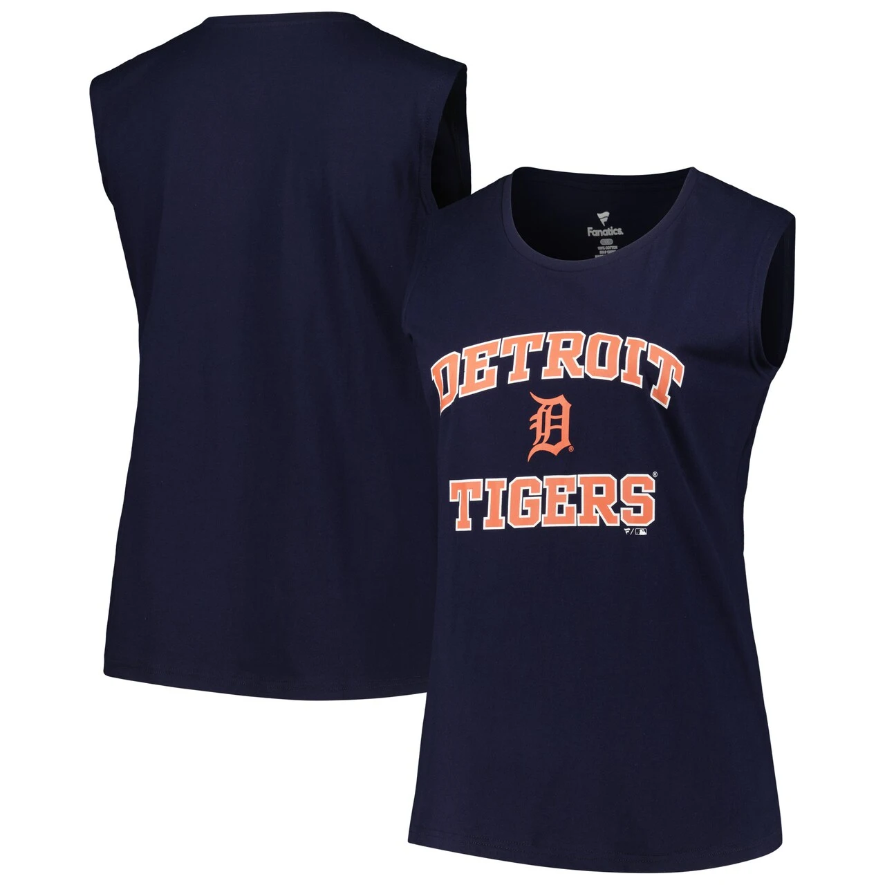 Women's Detroit Tigers Profile Navy Plus Size Tank Top