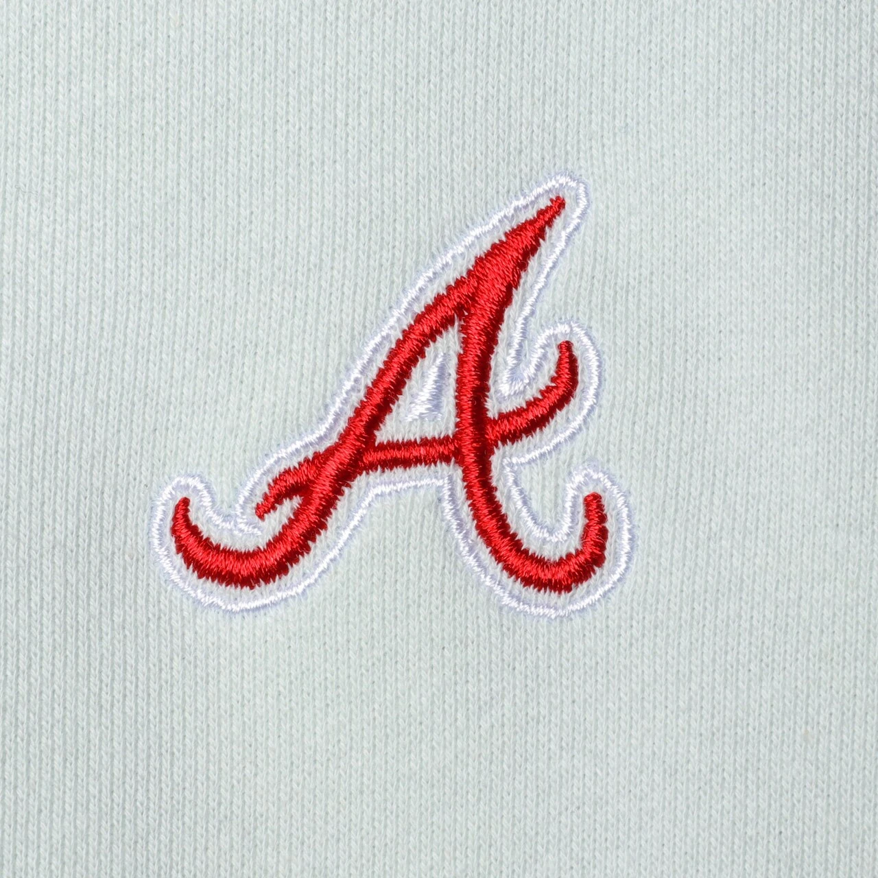 Women's Atlanta Braves The Wild Collective Light Blue Two-Hit Quarter-Zip Pullover Top - Image 4