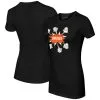Women's Baltimore Orioles Tiny Turnip Black Baseball Pow T-Shirt