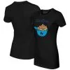 Women's Miami Marlins Tiny Turnip Black Nacho Helmet T-Shirt