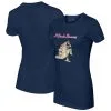 Women's Atlanta Braves Tiny Turnip Navy Stega T-Shirt