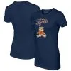 Women's Detroit Tigers Tiny Turnip Navy Girl Teddy T-Shirt