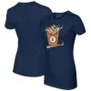 Women's Detroit Tigers Tiny Turnip Navy Hot Bats T-Shirt