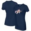 Women's Detroit Tigers Tiny Turnip Navy Unicorn T-Shirt