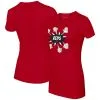 Women's Cincinnati Reds Tiny Turnip Red Baseball Pow T-Shirt