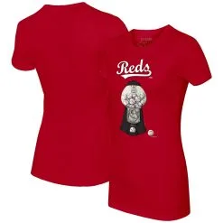 Women's Cincinnati Reds Tiny Turnip Red Gumball Machine T-Shirt