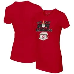 Women's Cincinnati Reds Tiny Turnip Red Smores T-Shirt