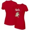 Women's Cincinnati Reds Tiny Turnip Red Stega T-Shirt