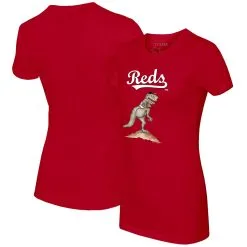 Women's Cincinnati Reds Tiny Turnip Red TT Rex T-Shirt