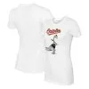 Women's Baltimore Orioles Tiny Turnip White Bronto T-Shirt