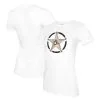 Women's Baltimore Orioles Tiny Turnip White Military Star T-Shirt