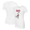 Women's Cincinnati Reds Tiny Turnip White Bronto T-Shirt