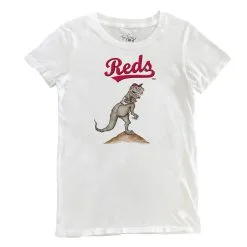 Women's Cincinnati Reds Tiny Turnip White TT Rex T-Shirt