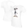Women's Detroit Tigers Tiny Turnip White Clemente T-Shirt