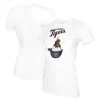 Women's Detroit Tigers Tiny Turnip White Sundae Helmet T-Shirt
