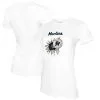Women's Miami Marlins Tiny Turnip White Baseball Tear T-Shirt