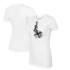 Women's Miami Marlins Tiny Turnip White Baseball Tie T-Shirt