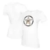 Women's Miami Marlins Tiny Turnip White Military Star T-Shirt
