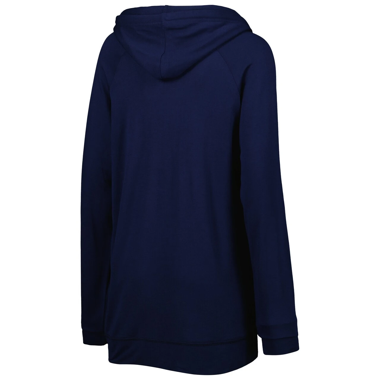 Women's Atlanta Braves Touch Navy Pre-Game Raglan Pullover Hoodie - Image 3