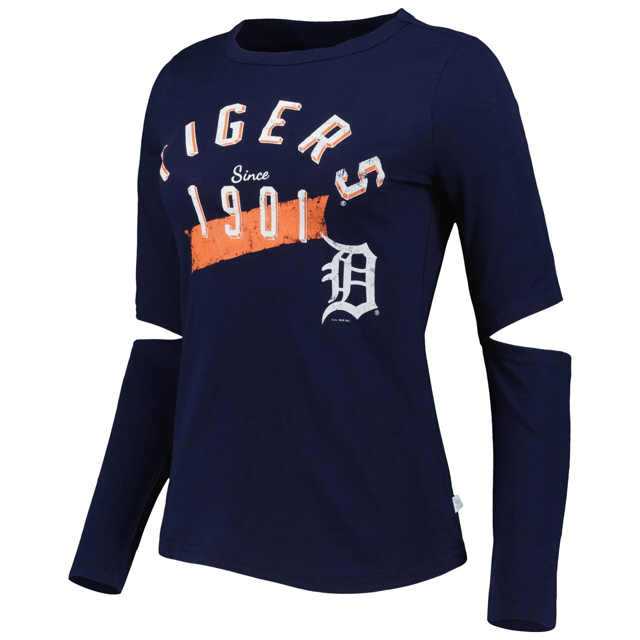 Women's Detroit Tigers Touch Navy Formation Long Sleeve T-Shirt - Image 2