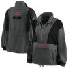 Women's Cincinnati Reds WEAR By Erin Andrews Charcoal Packable Half-Zip Jacket