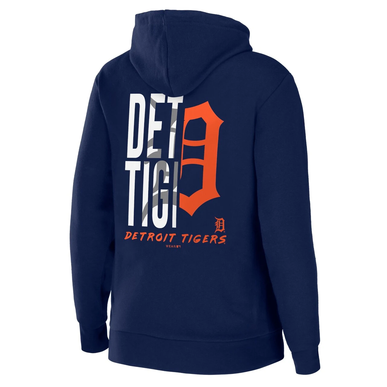 Women's Detroit Tigers WEAR By Erin Andrews Navy Sponge Fleece Full-Zip Hoodie - Image 3